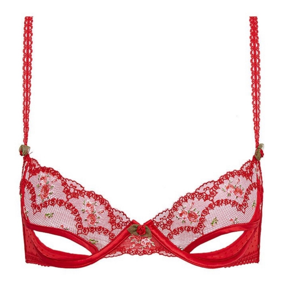 For Love & Lemons red lace bra - NWT
